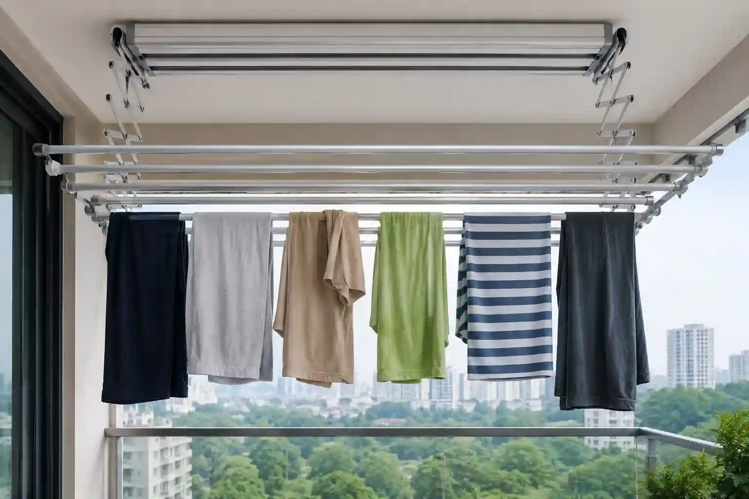Balcony Clothes Hanger Installation