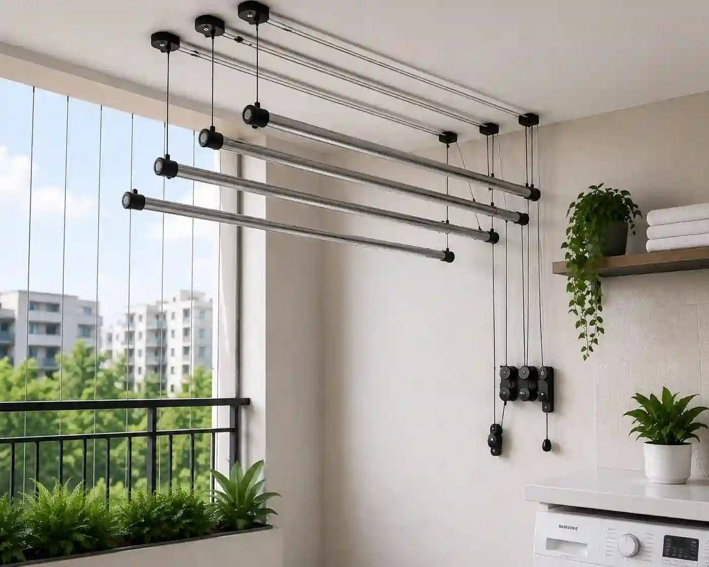 Ceiling Clothes Hanger Setup Service