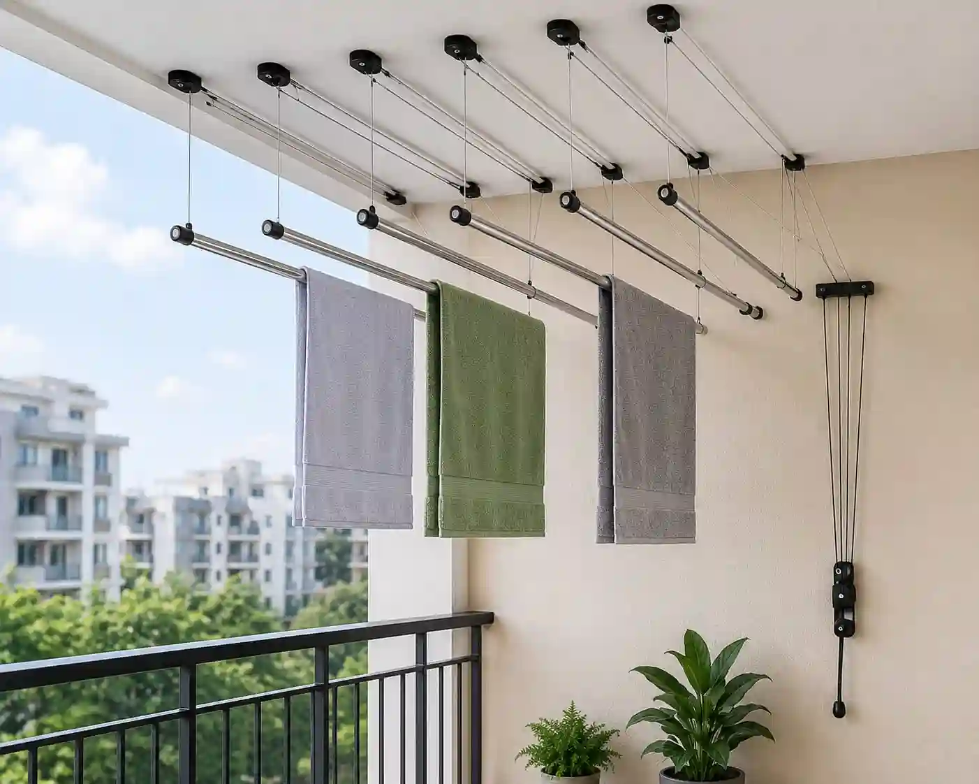 Home Clothes Drying Hanger Installation